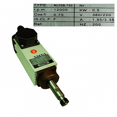 ���������������� 0.5KW, 220/380V, 12000RPM, 200HZ